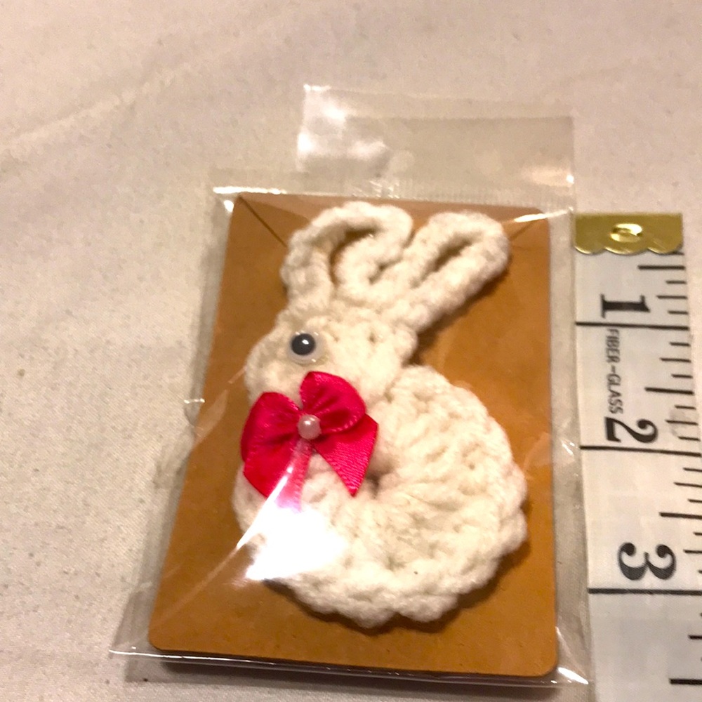 Nwt crocheted rabbit - Picture 3 of 4